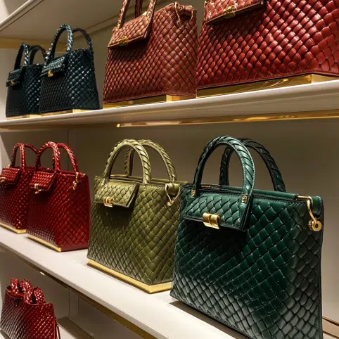 Woven Leather Handbag