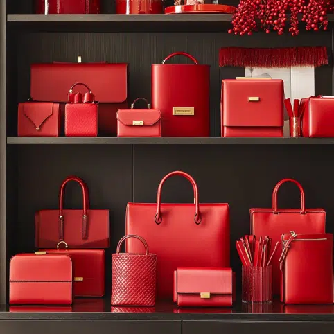Red Leather Handbag