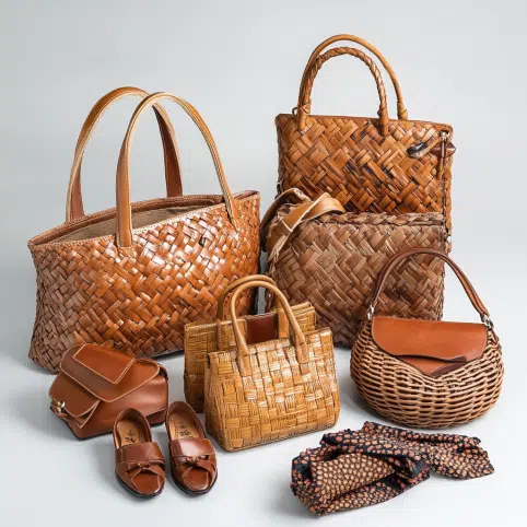 Woven Leather Purse